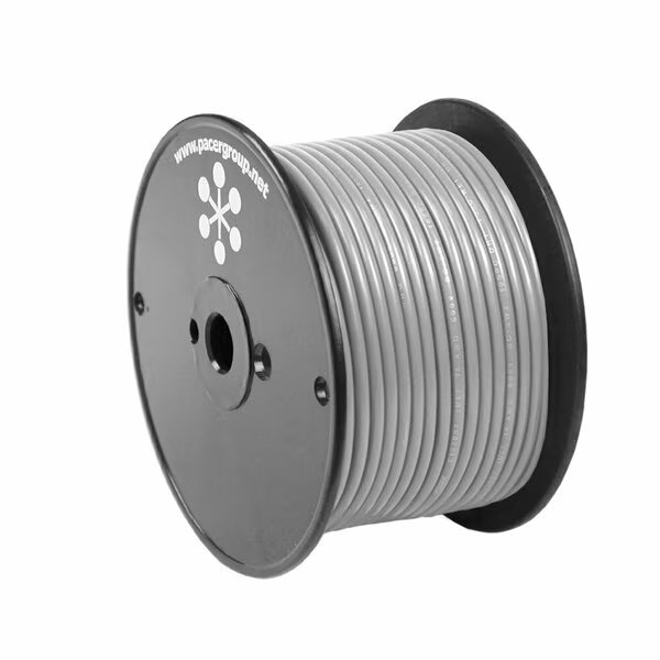 Pacer Grey 18 AWG Primary Wire, 100', Pacer Group, Mfr#: WUL18GY-100